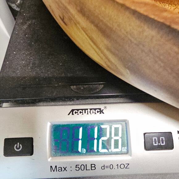 Set of 2 Vintage Genuine Monkey Pod Wood Hand Crafted Large Leaf Dish Bowls - Picture 9 of 9